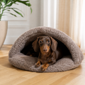 Natural Wool Pet Cave - Beige